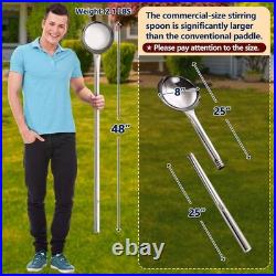 100QT Stainless Steel Seafood Boil Pot with 200,000BTU Propane Burner and Spoon