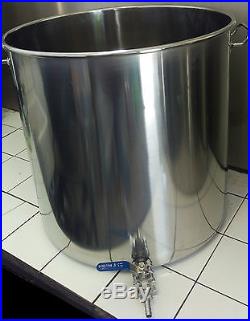 100ltr stainless steel stockpot mash tun hlt kettle with tap