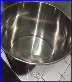 100ltr stainless steel stockpot with tap and temperature gauge