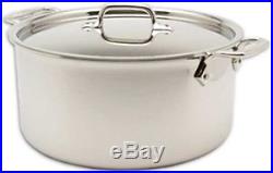 10 1/2 x 5 1/16 8QT All-Clad Stainless Stockpot withLid