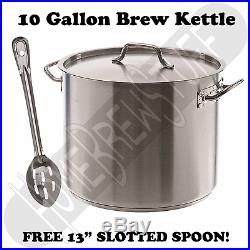 10 Gallon Heavy Duty Stainless Steel Home brew Kettle Stockpot Beer Brewing