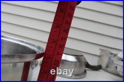 10 PC LUSTRE CRAFT LOT MULTI CORE Ply Stainless Steel COOKWARE LIDS VTG