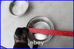 10 PC LUSTRE CRAFT LOT MULTI CORE Ply Stainless Steel COOKWARE LIDS VTG