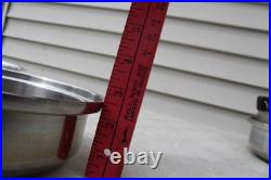 10 PC LUSTRE CRAFT LOT MULTI CORE Ply Stainless Steel COOKWARE LIDS VTG