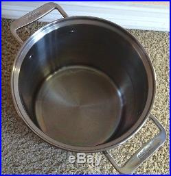 10 Pieces ALL-CLAD Stainless Steel Pans Pots And Stock Pan Insert