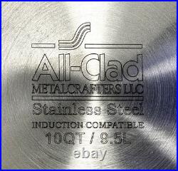 10-Quart All-Clad Stainless Steel Covered Oval Roaster with Rack