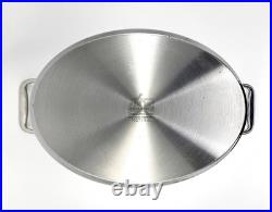 10-Quart All-Clad Stainless Steel Covered Oval Roaster with Rack