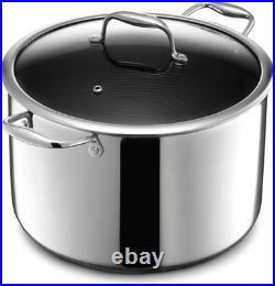 10-Quart Hybrid Nonstick Stockpot with Glass Lid & Stay-Cool Handles