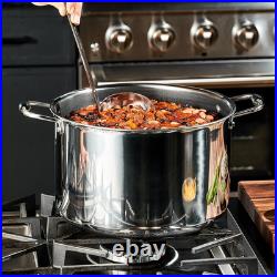 10-Quart Hybrid Nonstick Stockpot with Glass Lid & Stay-Cool Handles