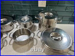 10pc Set Of Schulte-Ufer Cooking Pots Quality Stainless with Lids Germany