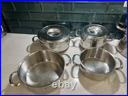 10pc Set Of Schulte-Ufer Cooking Pots Quality Stainless with Lids Germany