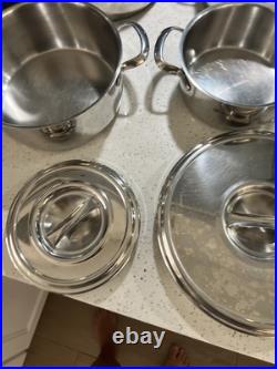 10pc Set Of Schulte-Ufer Cooking Pots Quality Stainless with Lids Germany