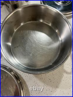 10pc Set Of Schulte-Ufer Cooking Pots Quality Stainless with Lids Germany