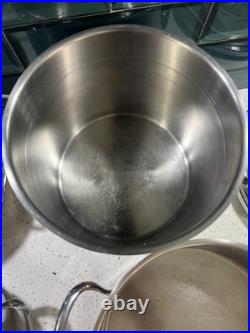 10pc Set Of Schulte-Ufer Cooking Pots Quality Stainless with Lids Germany