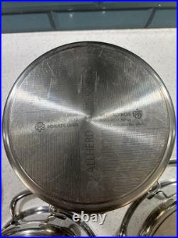 10pc Set Of Schulte-Ufer Cooking Pots Quality Stainless with Lids Germany