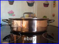 11 inch copper rondeau stockpot Bourgeat Matfer stainless steel No Mauviel 2.5 m
