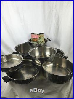 12 PIECE RENA WARE 3 PLY 18-8 COOKWARE SET STAINLESS STEEL