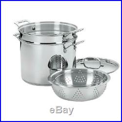 12 Qt. Stainless Steel Stockpot/Pasta Insert/Steamer/Basket/Lid Kitchen Cookware