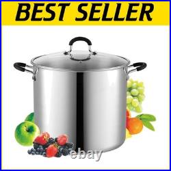 12 Quart Stainless Steel Stockpot with Lid