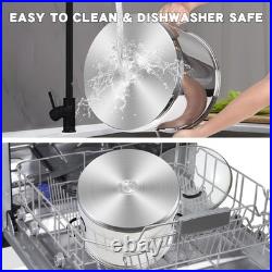 12 Quart Stainless Steel Stockpot with Lid