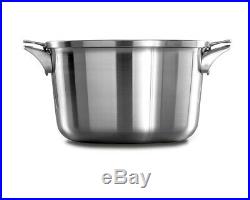 (12qt Stock Pot with Cover) Calphalon Premier Space Saving Stainless Steel