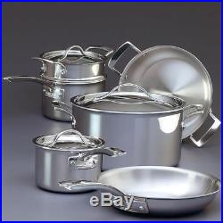 13Pc Tryply Clad Stainless Steel COOKWARE SET Kitchen Stockpot Saute Pan Steamer