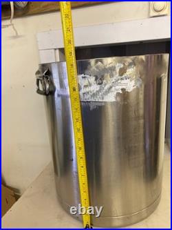 14 Gallon Heavy Stainless Steel Outdoor Cooking Pot Campfire Meals, Crab Boils