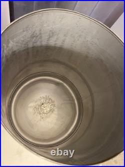 14 Gallon Heavy Stainless Steel Outdoor Cooking Pot Campfire Meals, Crab Boils