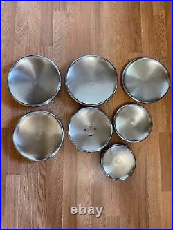 16 Piece Revere Ware Tri Ply Disc Bottom Stainless Steel Pot Pan Set
