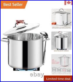 16 Quart Nickel Free Stainless Steel Stock Pot with Glass Lid Quality