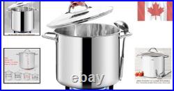16 Quart Nickel Free Stainless Steel Stock Pot with Glass Lid Quality