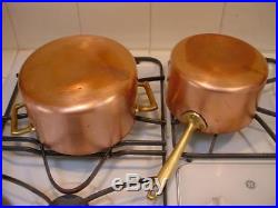 1801 PAUL REVERE 11pc Copper Cookware Set Au Gratin Skillet Sauce Pan Stock Pot