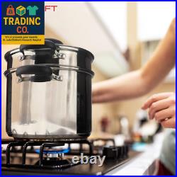 18/10 Stainless Steel, 4 Piece Pasta Pot with Strainer Insert, Stock Pot with St