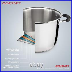 18/10 Stainless Steel, 4 Piece Pasta Pot with Strainer Insert, Stock Pot with St 18/10 Stainless Steel, 4 Piece Pasta Pot with Strainer Insert, Stock Pot with St