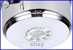 18/10 Stainless Steel Stockpot 12-Quart, Classic Deep Cooking Pot Canning Coo