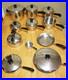 18_Piece_Vintage_Revere_Ware_1801_Copper_Bottom_Cookware_Set_Lot_RARE_PAN_Read_01_rz