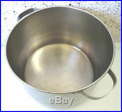 1940s Revere Ware 6 qt TALL Stockpot Dutch Oven Copper Clad Stainless ROME, NY