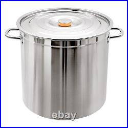 201 Stainless Steel Large Capacity 35/52/74L Stock Pot With Draining Bucket USA