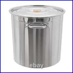 201 Stainless Steel Large Capacity 35/52/74L Stock Pot With Draining Bucket USA