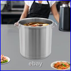 20QT Cooking Pot Set 14.813.8in Stainless Steel Soup Pot Draining Bucket with Lid