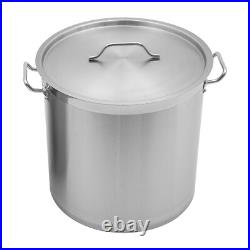 20QT Cooking Pot Set 14.813.8in Stainless Steel Soup Pot Draining Bucket with Lid