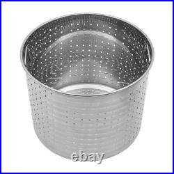 20QT Cooking Pot Set 14.813.8in Stainless Steel Soup Pot Draining Bucket with Lid 20QT Cooking Pot Set 14.813.8in Stainless Steel Soup Pot Draining Bucket with Lid
