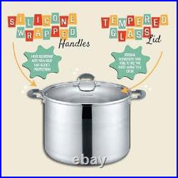 20 Quart Stainless Steel Canning Pot Set with Rack, Tongs, Lifter, Funnel