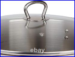 20 Quart Stockpot- 18/10 Premium Quality Tri-Ply Stainless Steel Stock Pot- Comm