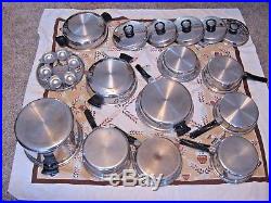 22 Piece Amway Queen Stainless Cookware Set Stock Pot Skillets- Pans- Pots