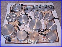 22 Piece Amway Queen Stainless Cookware Set Stock Pot Skillets- Pans- Pots