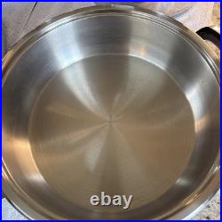 24 Element Stainless Steel Cookware Set 13 12QT 20QT 35QT With Lids AS-IS