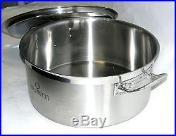 24 Qt Quart Stainless Steel TRI-PLY Capsule Base Braising Canning Low Stock Pot