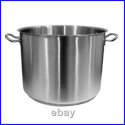 24 Qt Stainless Steel Stock Pot withCover