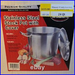 24qt S/S Stock Pot withCover (2 Set)
